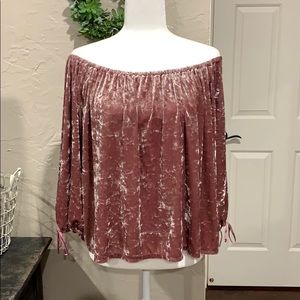 American Eagle OTS velvet feel top. Size XL